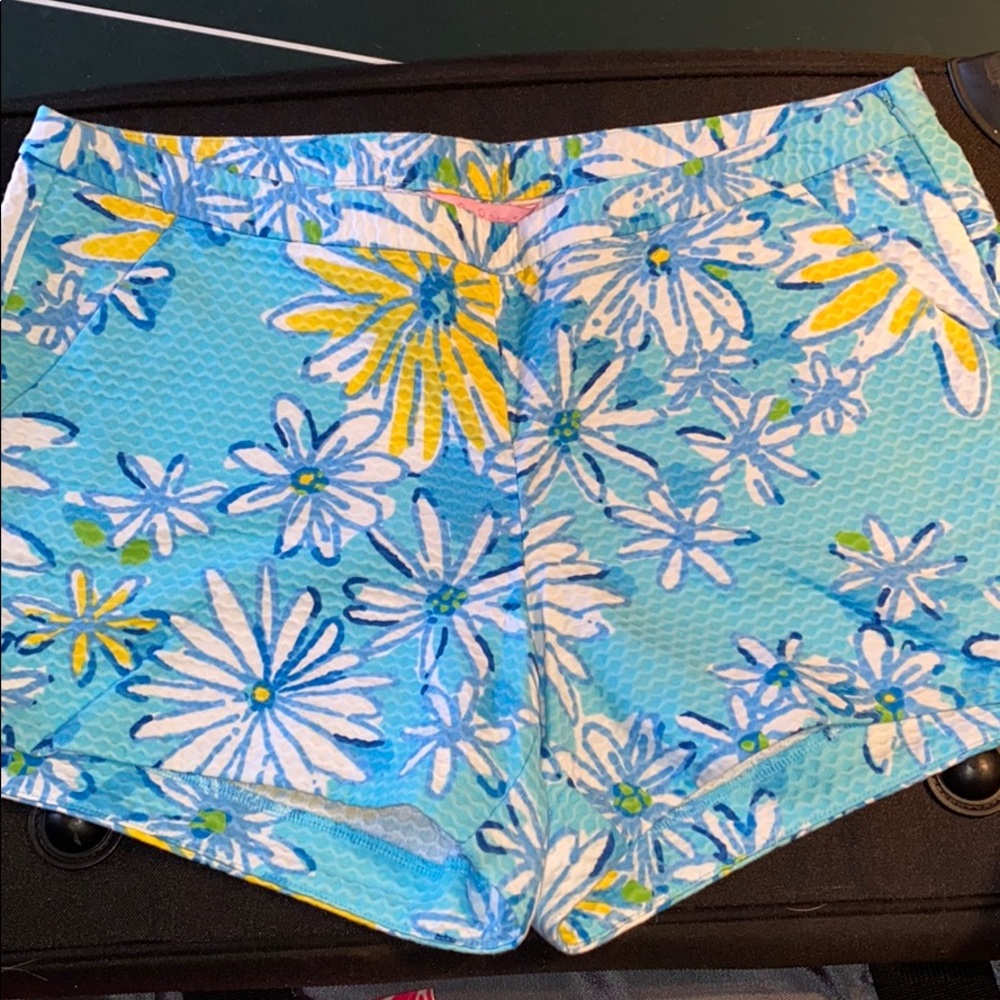 Blue and yellow Lilly Pulitzer shorts